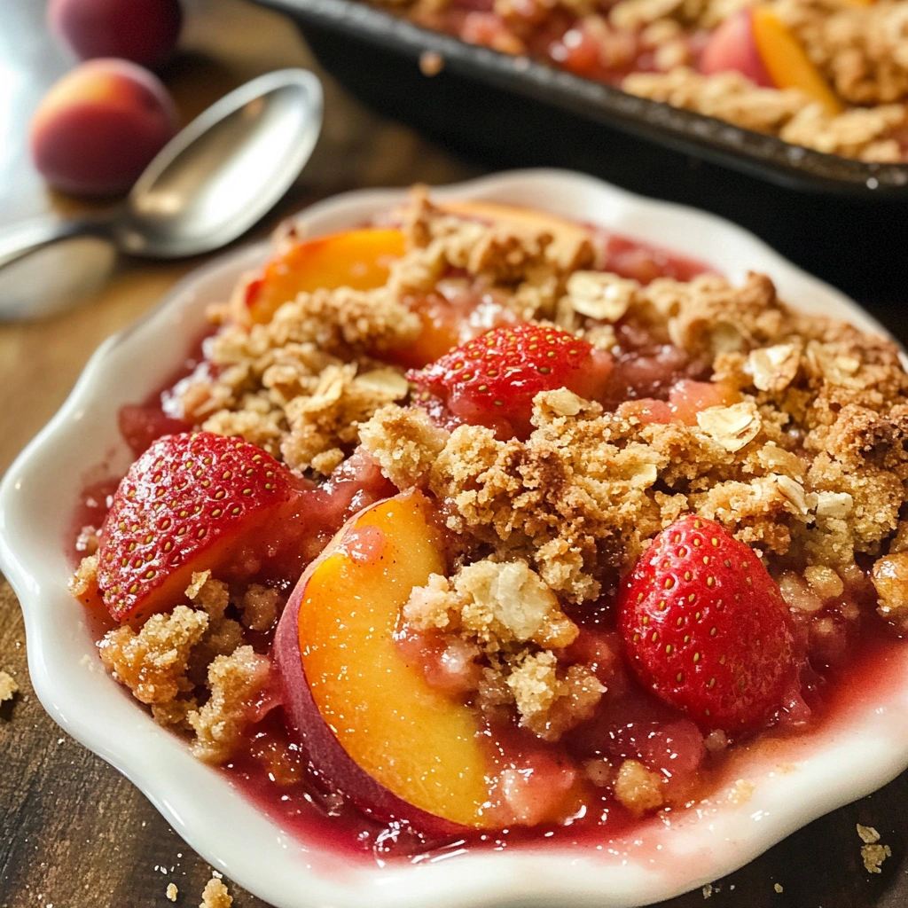 Strawberry Peach Crisp