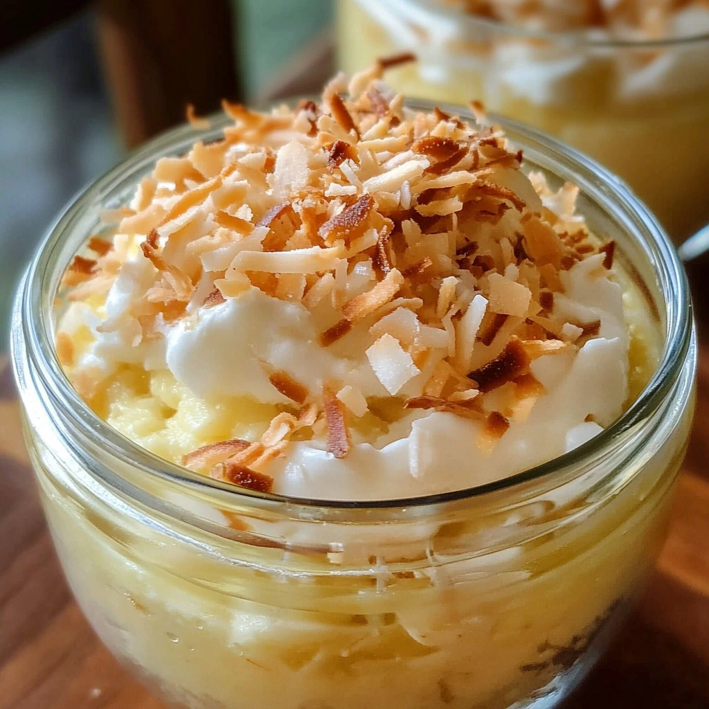 Toasted Coconut Pudding