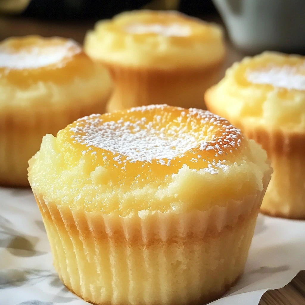 Vanilla Magic Custard Cupcakes