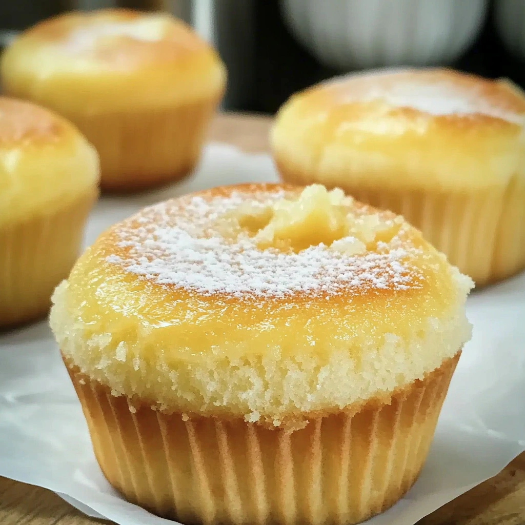 Vanilla Magic Custard Cupcakes