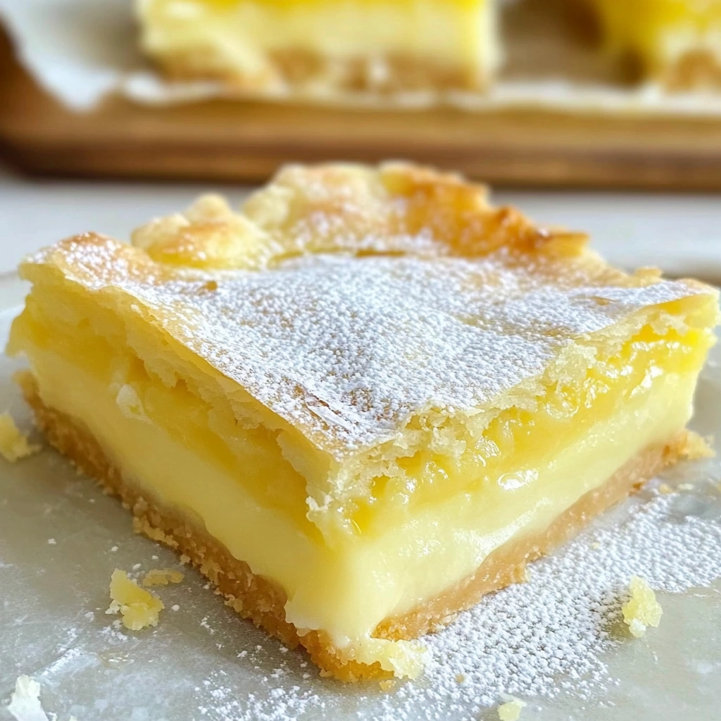 Vegan Lemon Custard Slice