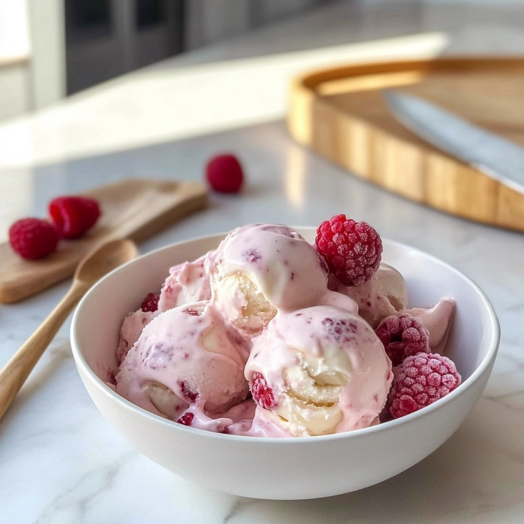 White Chocolate Raspberry Protein Ice Cream