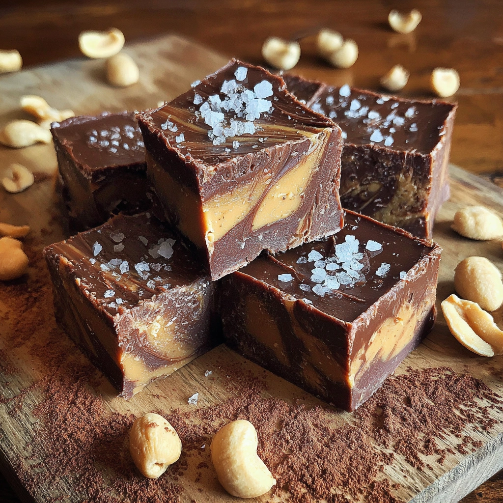 5-Ingredient Chocolate Peanut Butter Fudge