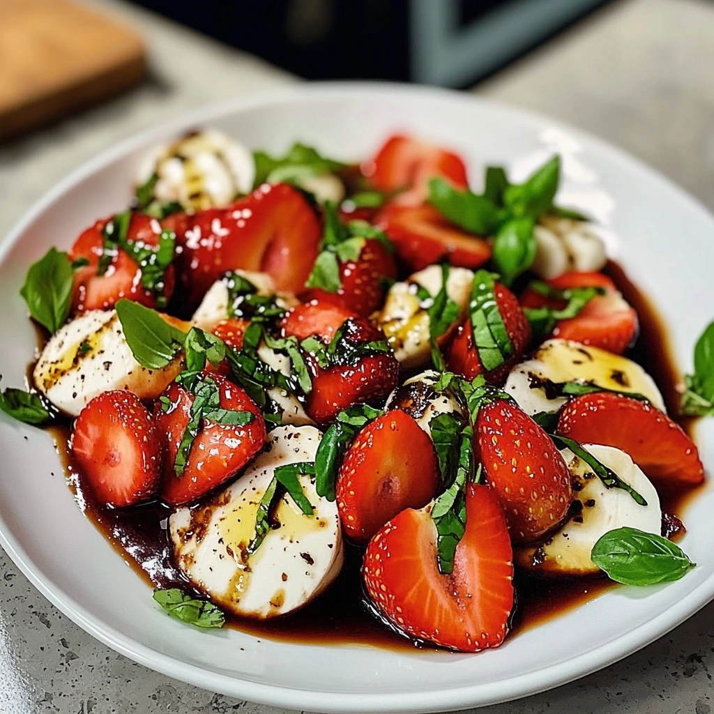 Balsamic Strawberry Caprese