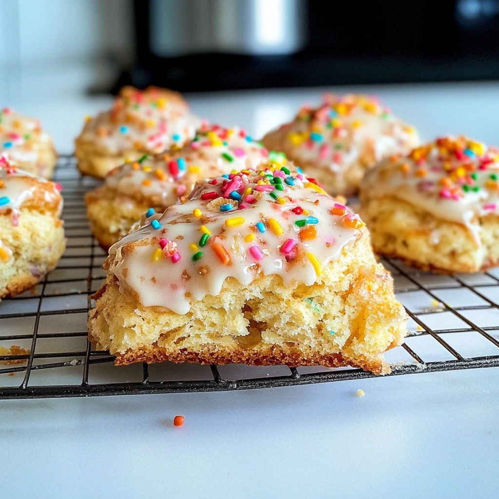Birthday Cake Scones