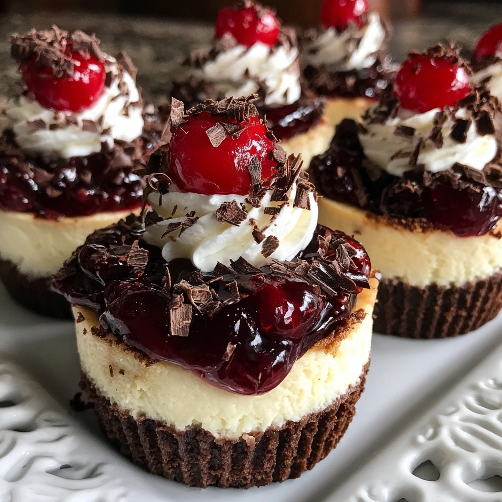 Black Forest Mini Cheesecakes