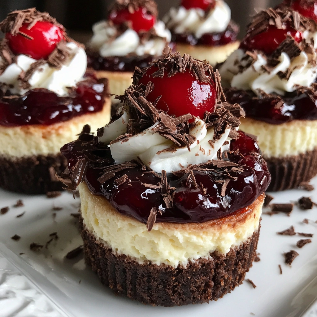 Black Forest Mini Cheesecakes