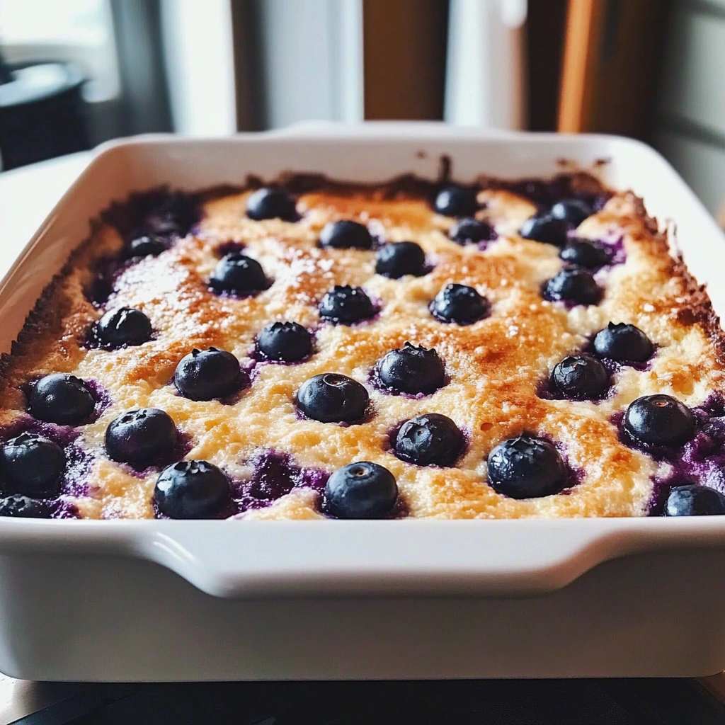 Blueberry Cottage Cheese Breakfast Bake