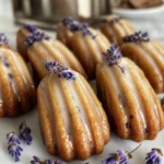 Blueberry Lavender Vegan Madeleines