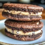 Brownie Cookie Dough Sandwich Cookies