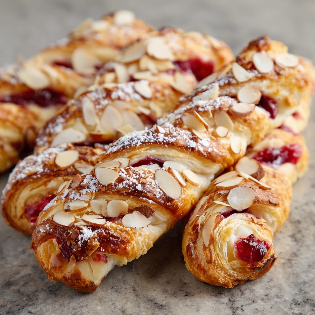Cherry Almond Danish Twists