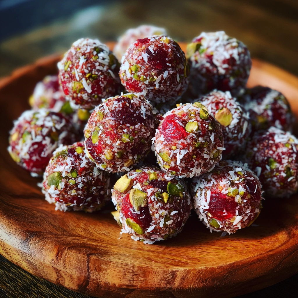Cherry Pistachio Energy Balls