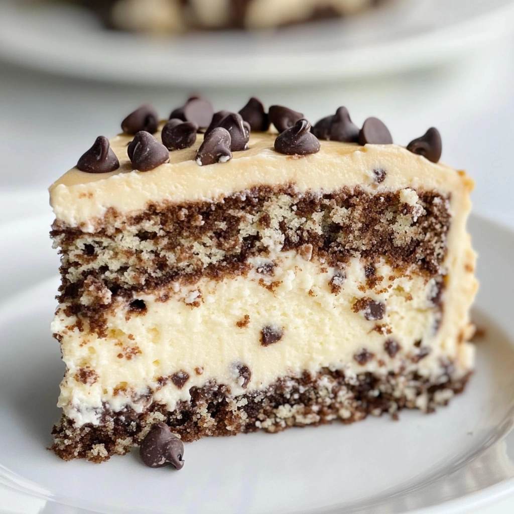 Chocolate Chip Cheesecake Cake