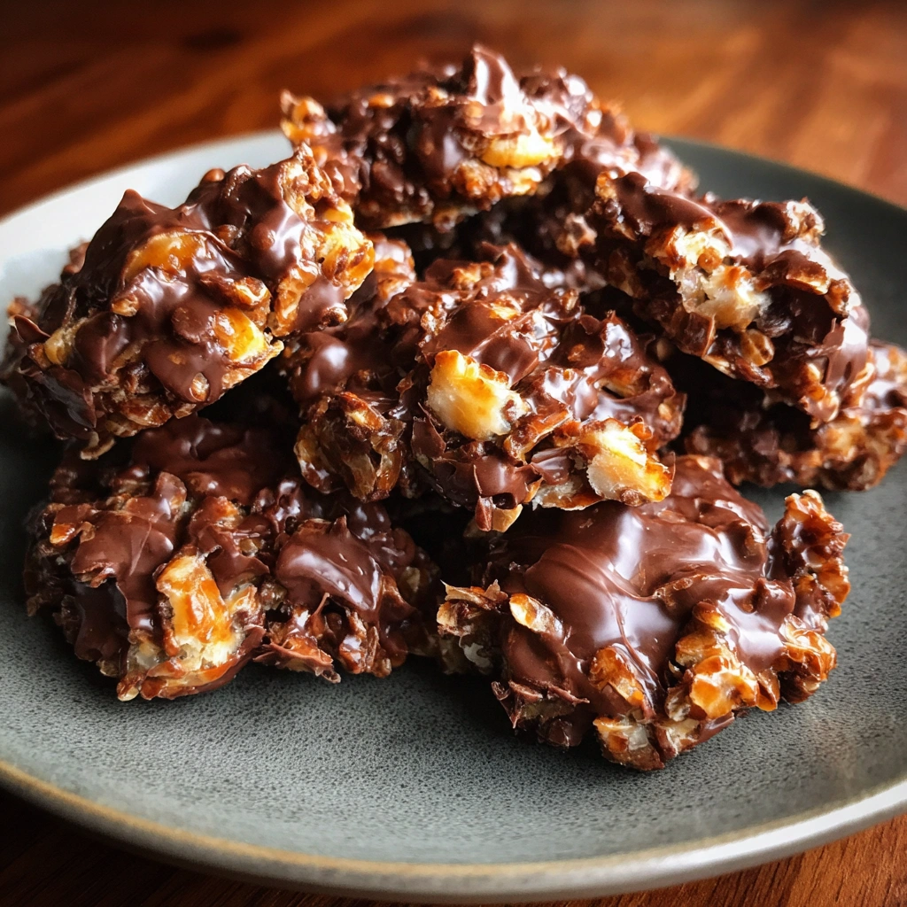 Chocolate Coconut Chia Crunch Clusters