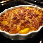 Cinnamon Peach Breakfast Cobbler