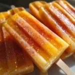 Clean Peach Popsicles
