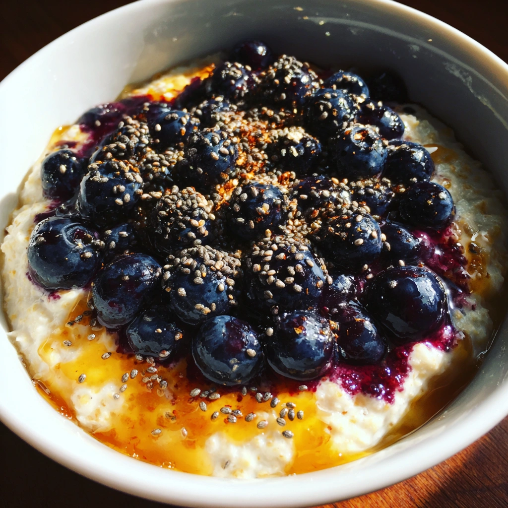 Coconut Milk Blueberry Breakfast Porridge