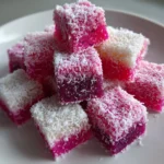 Frozen Dragon Fruit Coconut Bites