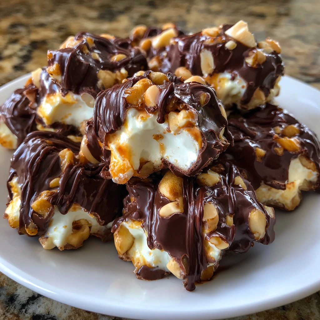 Frozen Greek Yogurt Chocolate Clusters