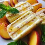 Frozen Honey Yogurt Peach Pops