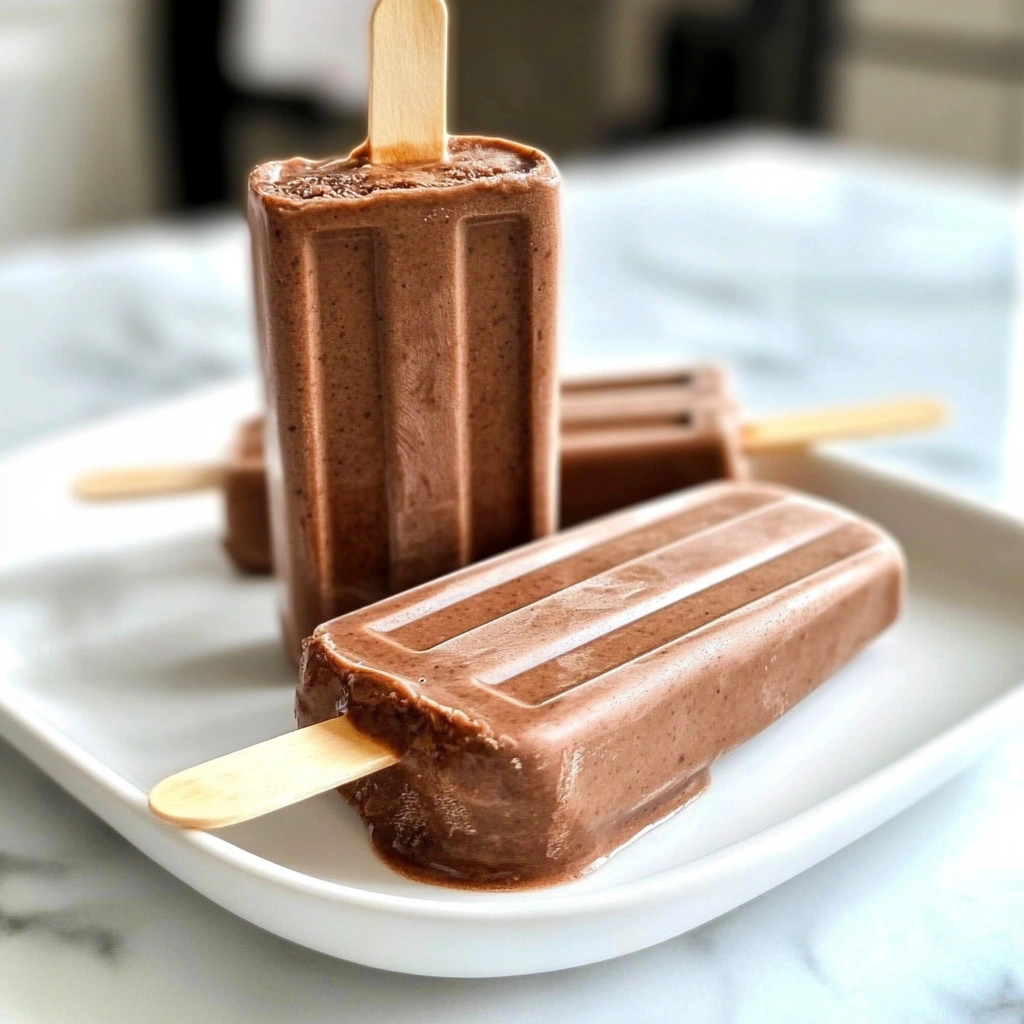 Healthy Chocolate Fudgsicles