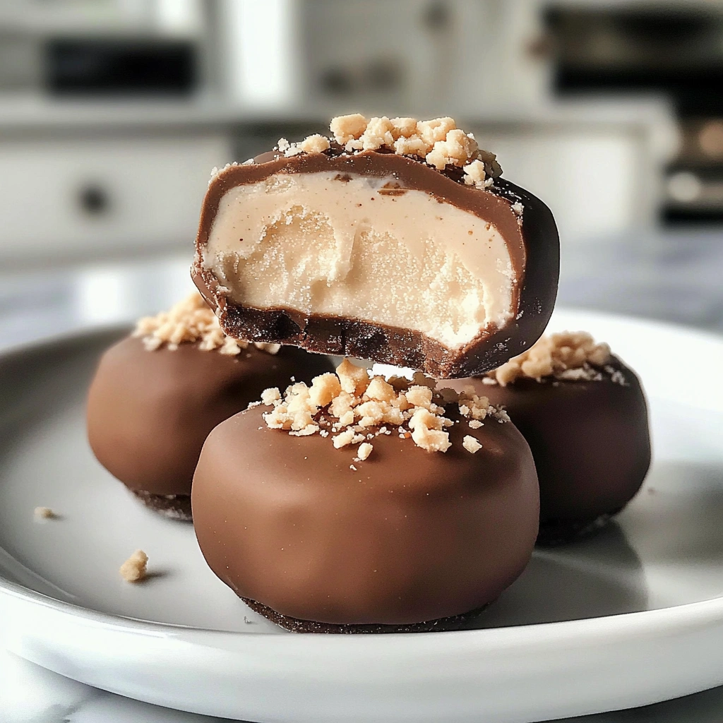 High Protein Frozen Peanut Butter Greek Yogurt Bites