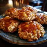 Honey-Glazed Peach Oat Cookies
