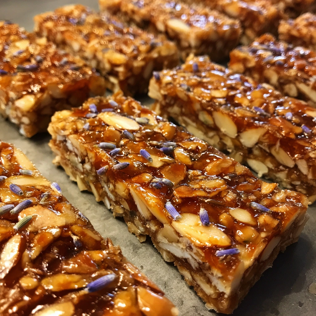 Lavender Honey Almond Snack Bars