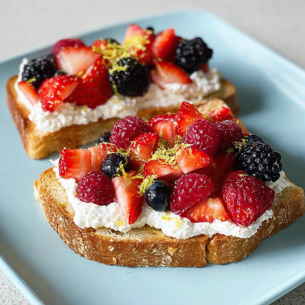 Lemon-Berry Ricotta Toast