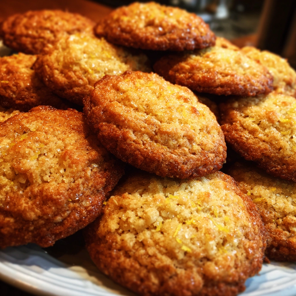 Lemon Cardamom Oatmeal Cookies
