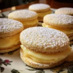 Lemon Rosewater Shortbread Sandwiches