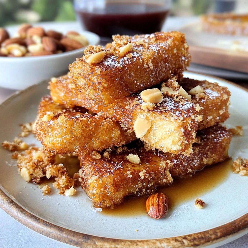 Macadamia Nut Crispy French Toast Sticks