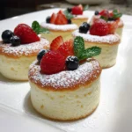 Mini Japanese Soufflé Cheesecakes