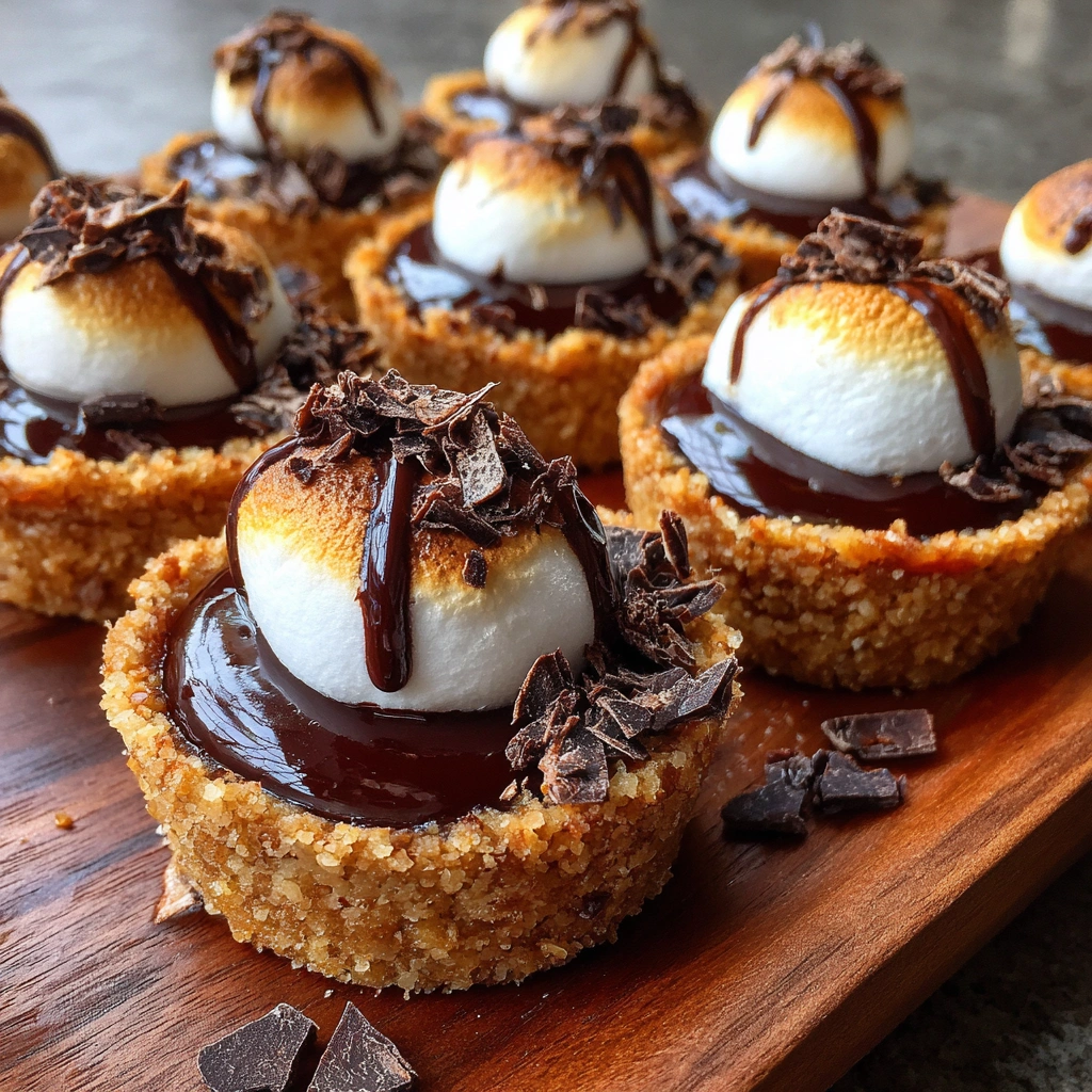 Mini S'mores Ganache Tarts