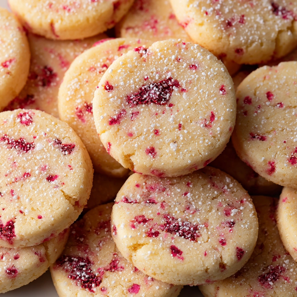 Raspberry Lemonade Butter Cookies