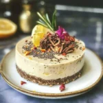 Raw Lemon Ginger Chia Cheesecake