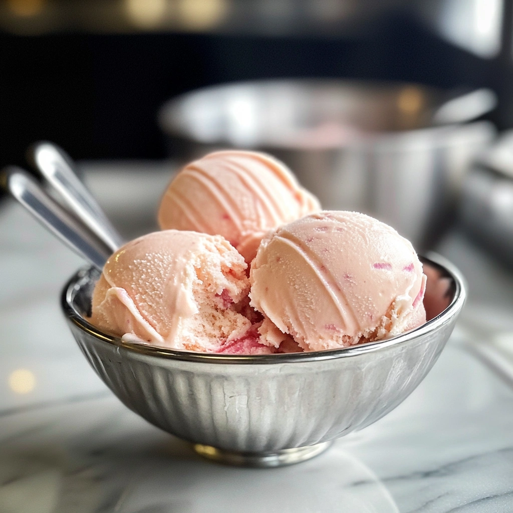 Rhubarb Ice Cream