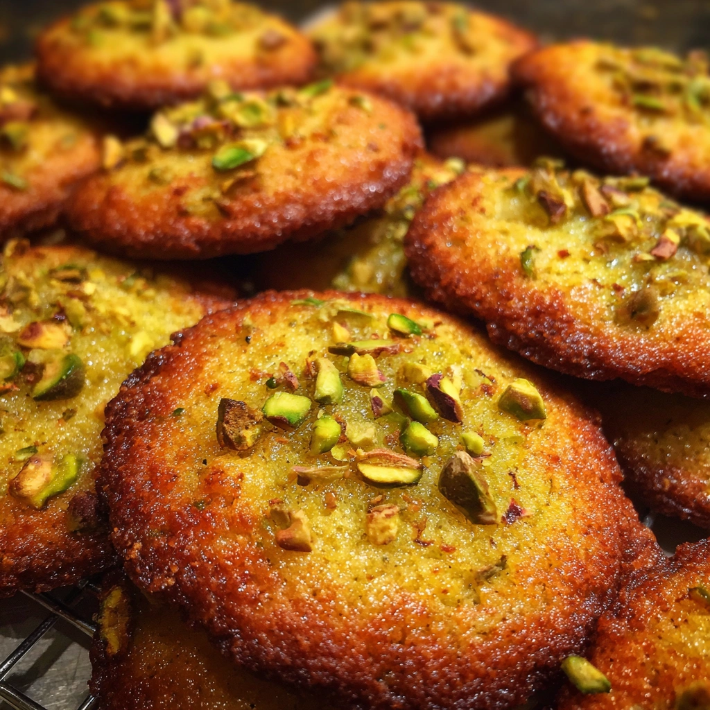Saffron Cardamom Pistachio Cookies