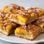 Salted Caramel Peach Cookie Bars