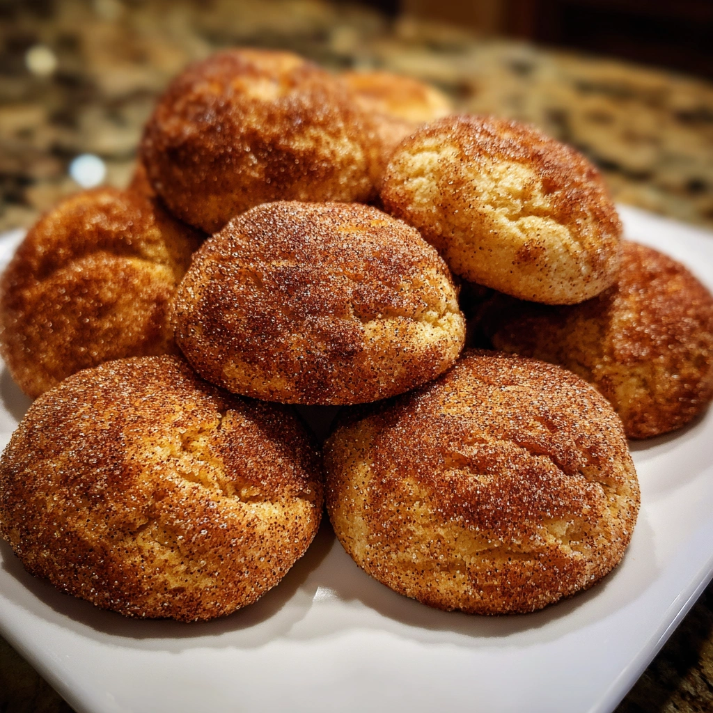 Spiced Churro Snickerdoodle Cookies