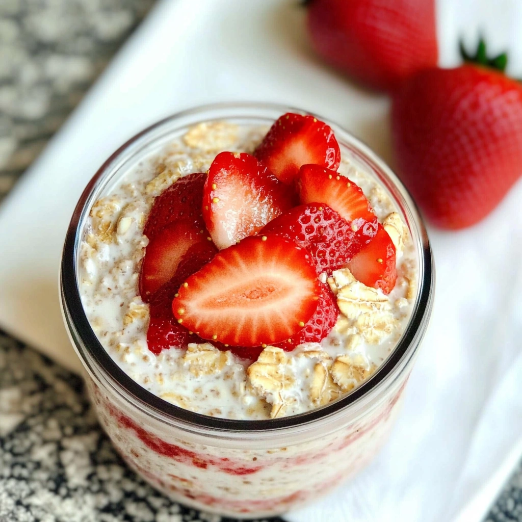 Strawberry Cheesecake Overnight Oats