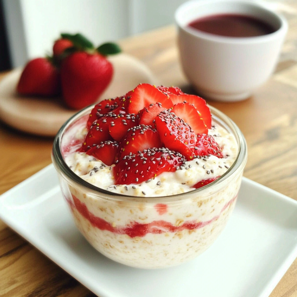 Strawberry Cheesecake Overnight Oats