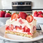 Strawberry Cheesecake Poke Cake