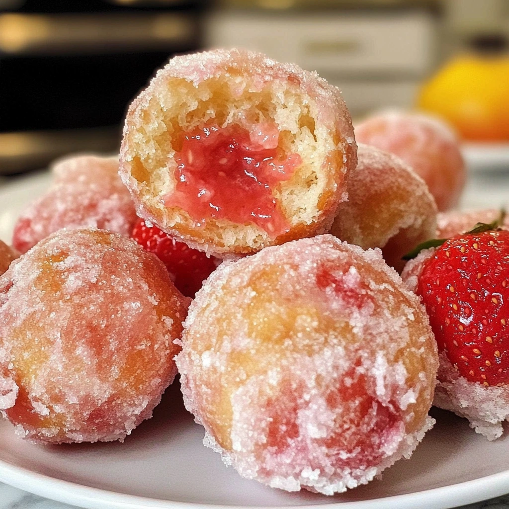 Strawberry Donut Holes