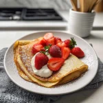 Strawberry Protein Crepes