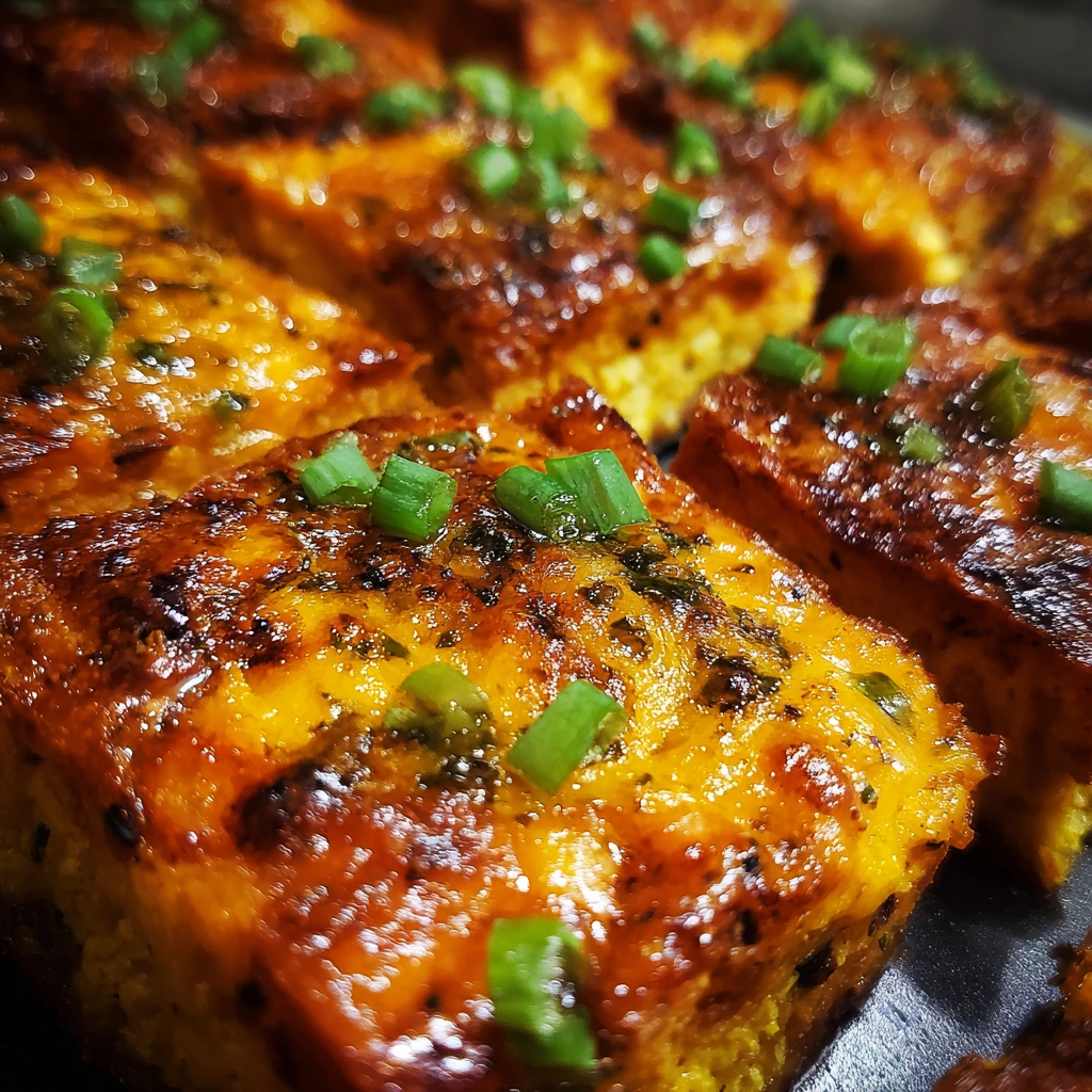 Sweet Potato Cheddar Breakfast Squares