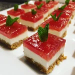 Watermelon Popsicle Cheesecake Bites