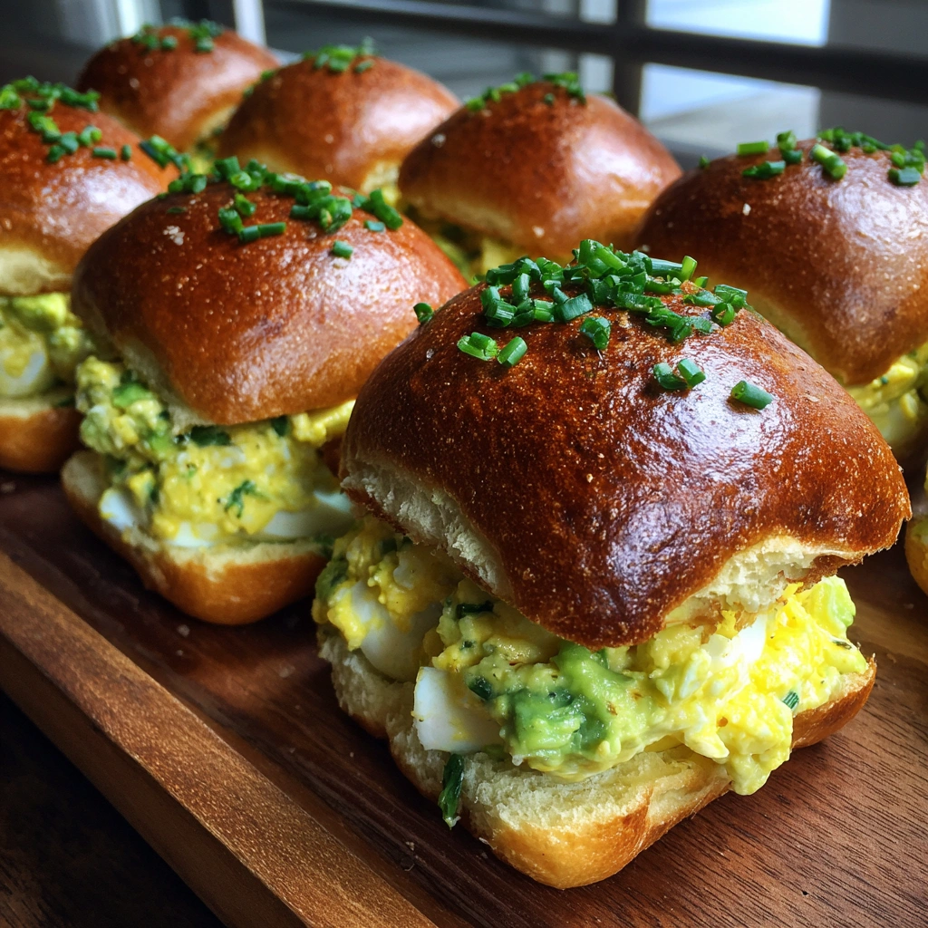 Avocado Egg Salad Breakfast Sliders