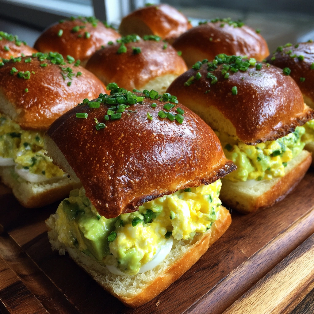 Avocado Egg Salad Breakfast Sliders