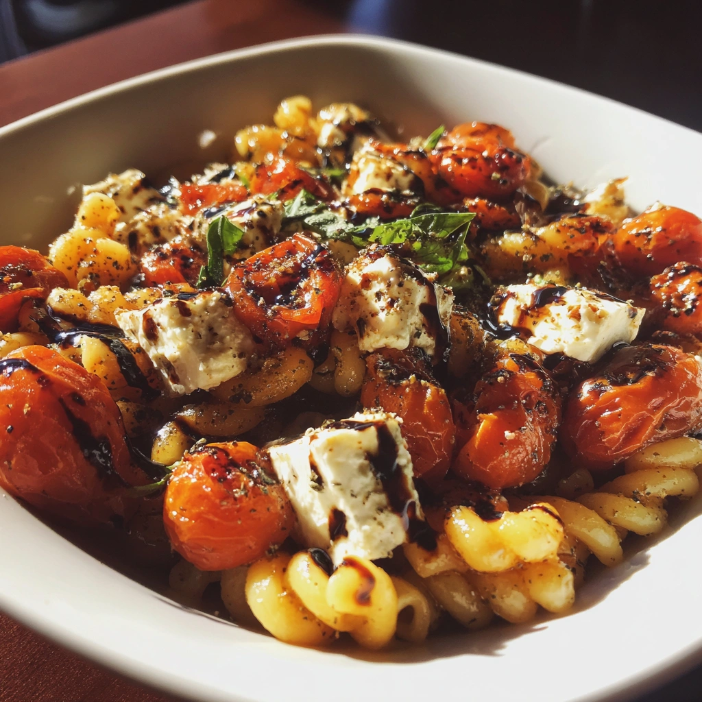 Baked Feta Pasta Salad